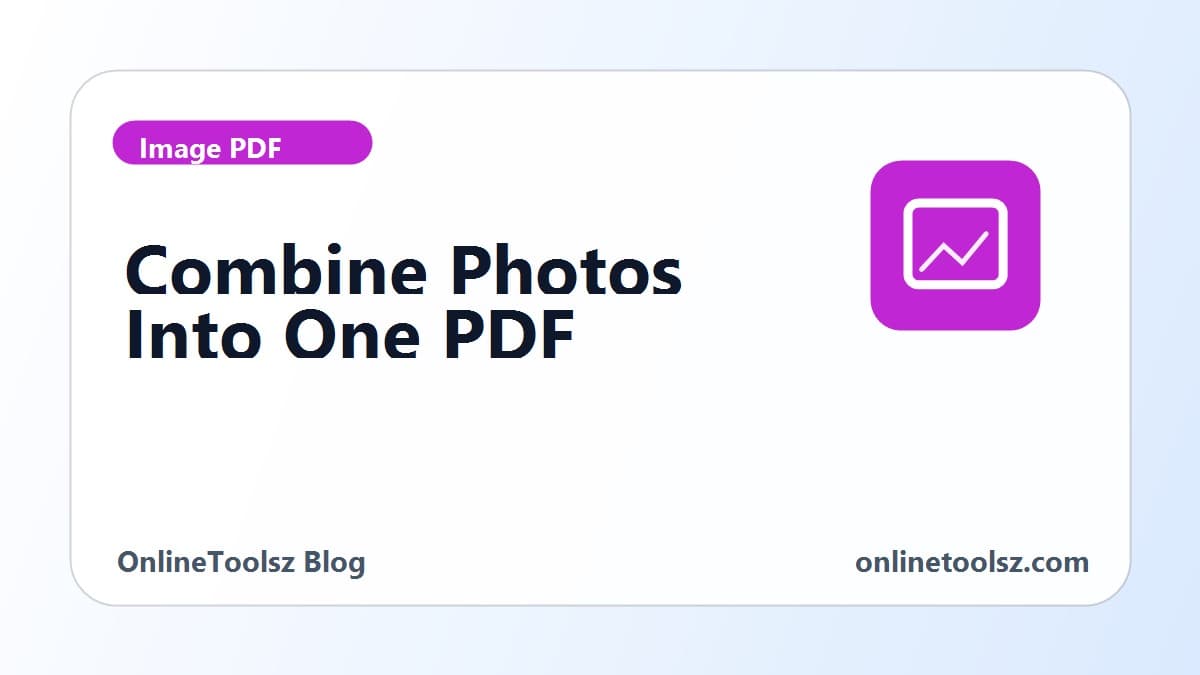 How to combine multiple photos into one PDF for email or upload