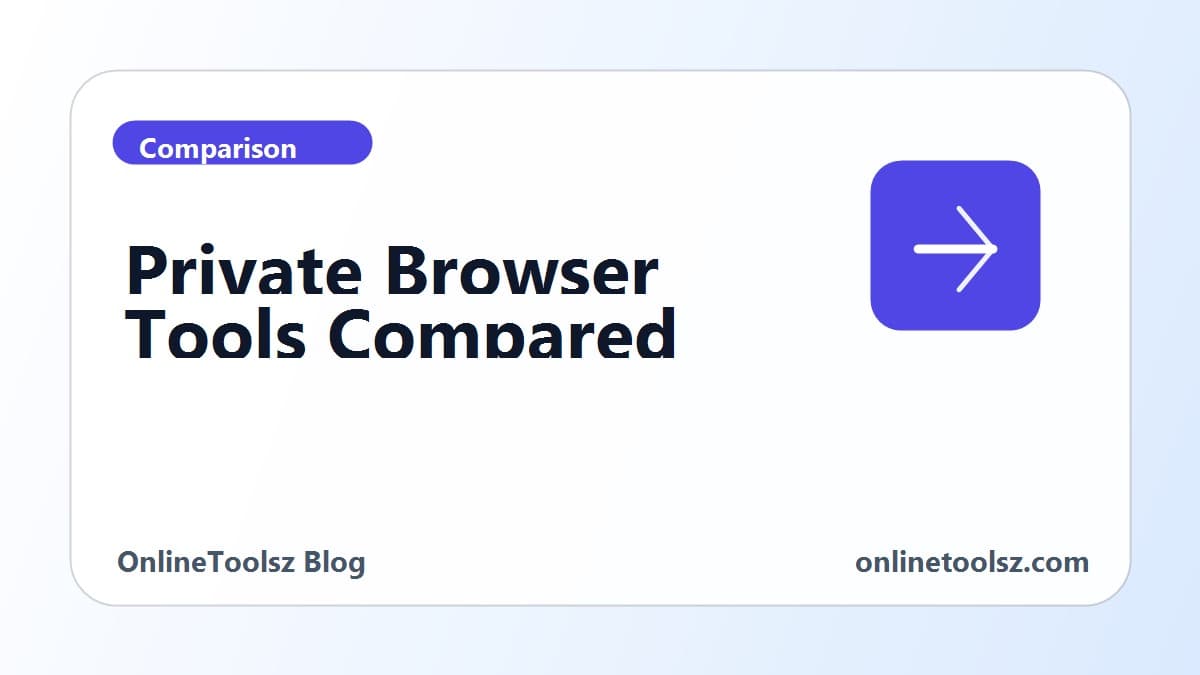 Online Toolsz alternatives: browser tools vs upload services vs desktop apps