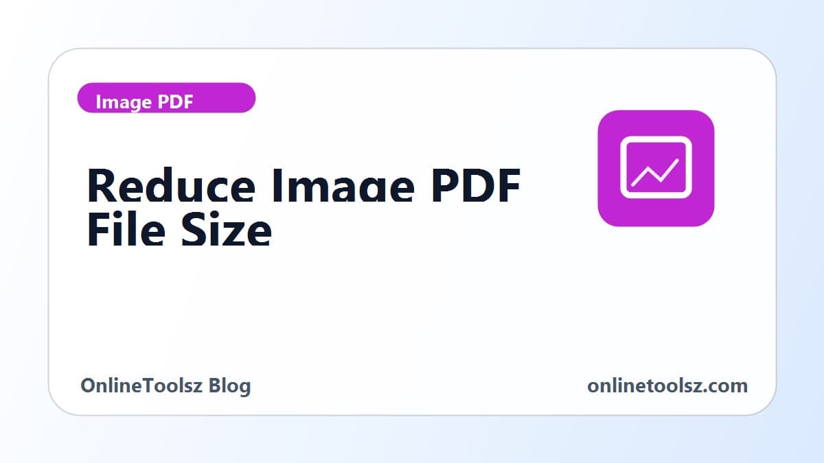How to reduce an image PDF file size before uploading it