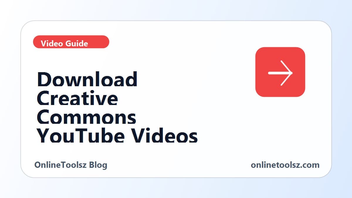 How to download Creative Commons YouTube videos for offline review